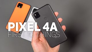 Pixel 4a First 10 Things To Do [upl. by Selokcin]