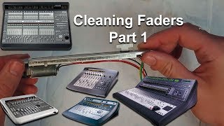 Part 1 Fader Cleaning Alps Digidesign Control 24 C24 Command 8 002 amp 003 [upl. by Eicul]