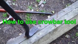 How to use crowbar tool [upl. by Scales]