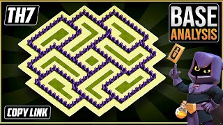 New BEST TH7 HYBRIDTROPHYdefense Base 2020 Town Hall 7 Hybrid Base Design  Clash of Clans [upl. by Marlo]