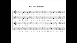 Alta Trinita Beata  with score [upl. by Ennylcaj]