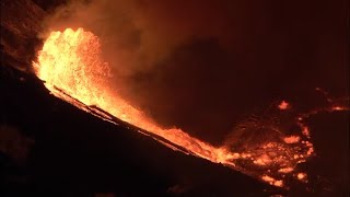 Lava flow in the Crater of Kīlauea Volcano Dec 2020 [upl. by Lawley323]