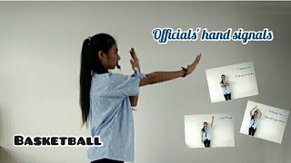 Basketball Officials Hand Signals How To Officiate Basketball [upl. by Ennagrom]