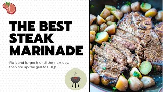 The BEST Steak Marinade Recipe [upl. by Nylhsoj235]