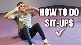 How to do Sit Ups  Proper Form [upl. by Liddy]