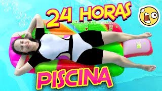 24 HORAS en la Piscina  NO SE NADAR  Juega con Adri [upl. by Gibeon]