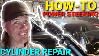 HowTo Rebuild amp Replace Ford Power Steering Cylinder part 1 [upl. by Llenram155]