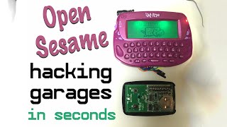 OpenSesame  hacking garages in seconds using a Mattel toy [upl. by Akehsar558]