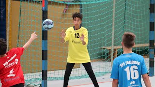 Handball CJugend Bezirksliga Nord Sportfreunde Eintracht Freiburg  HSG Freiburg  Highlights [upl. by Anasxor]