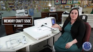 Janome Memory Craft 550E embroidery machine [upl. by Aneez]