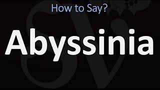 How to Pronounce Abyssinia CORRECTLY [upl. by Gladdie]