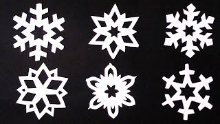 12 Paper mini Snowflakes small snowflakes in 2 MINUTES EACH Crafts [upl. by Alegnaed865]