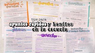 APUNTES RÁPIDOS Y BONITOS EN CLASE 🤠 [upl. by Adiel805]