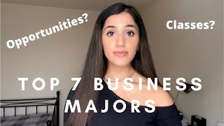 BUSINESS DEGREE EXPLAINED Top 7 Most Common Business Majors [upl. by Jacquet]