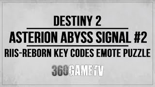 Destiny 2 Asterion Abyss Signal Buff Location 2 Guide  Tutorial  RiisReborn Key Codes Puzzle [upl. by Ahsienad770]