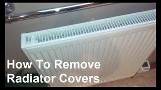 How To Remove Radiator Covers To Clean Behind [upl. by Lonny]