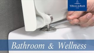 How to install  SupraFix for compact WC  Villeroy amp Boch [upl. by Idak494]