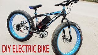 DIY Electric Bike 40kmh Using 350W Reducer Brushless Motor [upl. by Acined]