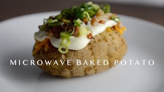 Fast and Easy Microwave Baked Potato [upl. by Cohlier301]