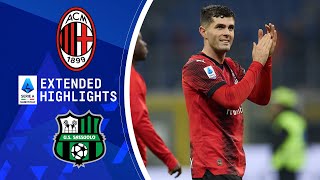 AC Milan vs Sassuolo  Extended Highlights  Serie A  CBS Sports Golazo [upl. by Adnerol]