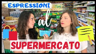 Dialogo al SUPERMERCATO in ITALIA Parole Espressioni e Verbi per PARLARE il vero ITALIANO 🏪 [upl. by Aynas322]