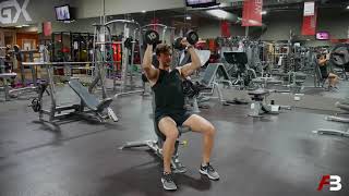 Seated Dumbbell Hammer Grip Shoulder Press [upl. by Winthorpe]