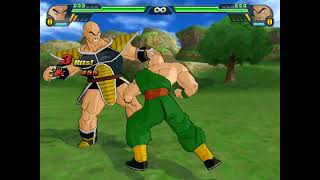 Tien VS Nappa DBZ Budokai Tenkaichi 3 [upl. by Rabi]