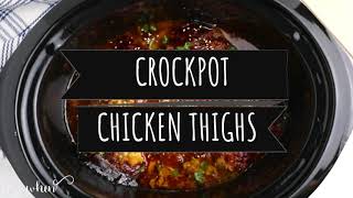 Crockpot Chicken Thighs Bone In [upl. by Cassandre]