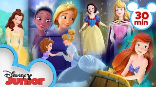 Every Time Sofia Meets a Disney Princess 👑 Sofia the First  disneyjr [upl. by Lazor]