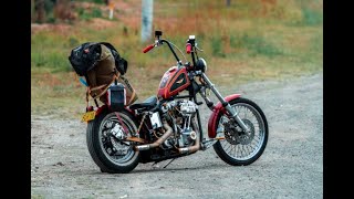 Harley Davidson 1978 shovelhead chopper shake down ride [upl. by Alyak]