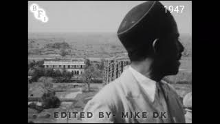 Qutub Minar in 1947 rare footage [upl. by Essirehs]