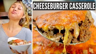 EASY KETO CHEESEBURGER CASSEROLE How to Make The BEST Keto Casserole Recipe ONLY 3 NET CARBS [upl. by Young]