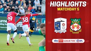 HIGHLIGHTS  Barrow AFC vs Wrexham AFC [upl. by Bouzoun]