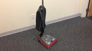 Sanitaire SC689A Bagless Commercial Upright Vacuum [upl. by Ahsyle750]