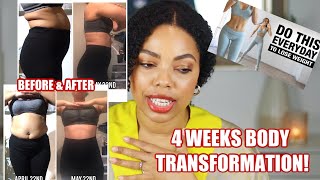 30 DAY BODY TRANSFORMATION  NO DIET  FITNESS JOURNEY [upl. by Necyla]