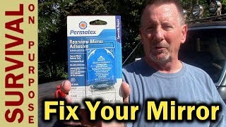 How To Repair a Rear View Mirror On Most Vehicles [upl. by Rickie]