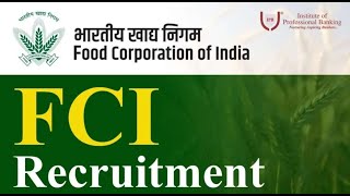 FCI Recruitment 2024 Notification Exam Date and Selection Process [upl. by Kiryt105]