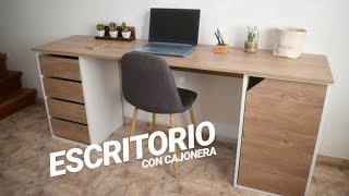 ESCRITORIO CON CAJONERA Desk with Drawers  PROYECTO MUEBLE [upl. by Lauber]