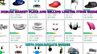 ROBLOX  Marketplace and Selling Limited Items Guide [upl. by Reifel380]