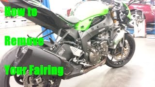 ZX6R Fairing removal [upl. by Redan]