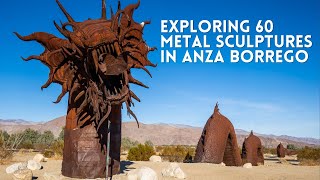 Visiting 60 Metal Sculptures in Galleta Meadows and Anza Borrego State Park [upl. by Arodal]