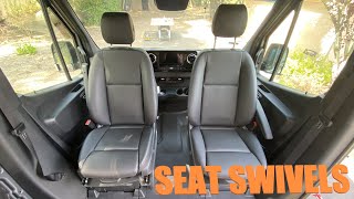 The BEST Seat Swivels For Vanlife Alpine Mechanisms Install  Review [upl. by Eanrahs]