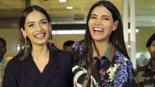 Manushi Chhillar amp Stephanie Del Valle arrive in India [upl. by Templeton]