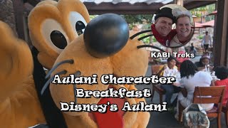 Aulani Character Breakfast  Disneys Aulani Resort [upl. by Aitram882]