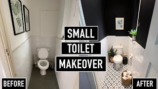 SMALL BATHROOM MAKEOVER  DIY PEEL AND STICK £50 BUDGET MAKEOVER [upl. by Lraed507]