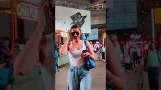 Manushi Chhillar Coming Back From Delhi Spotted At Airport [upl. by Nnylak]