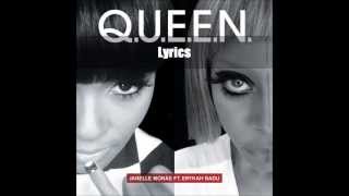 QUEEN Lyrics Janelle Monae ft Erykah Badu [upl. by Aerdnahc]