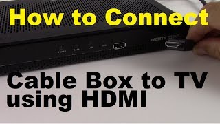 How to Connect Cable Box to TV using HDMI [upl. by Mayce]