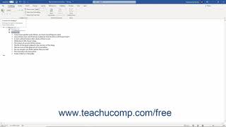 Word 2019 and 365 Tutorial Promoting and Demoting Outline Text Microsoft Training [upl. by Iznek]