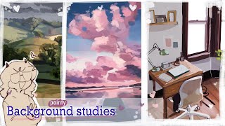 Painty background studies Tips [upl. by Barcroft]